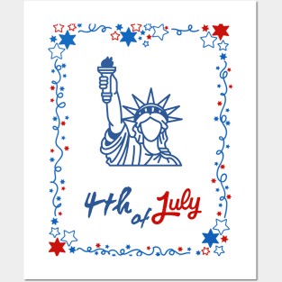 Fourth of July design Posters and Art